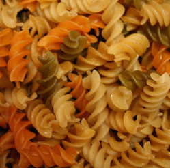 Organic Semolina 4-Color Spiral Pasta